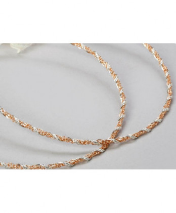 Στέφανα Χειροποίητα Επαργυρωμένα Vintage Με Σφυρήλατη Ασημί Βέργα και Ροζ Gold Αλυσίδα