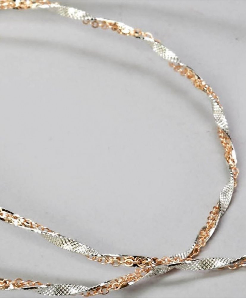 Στέφανα Χειροποίητα Επαργυρωμένα Vintage Με Σφυρήλατη Ασημί Βέργα και Χρυσή Αλυσίδα