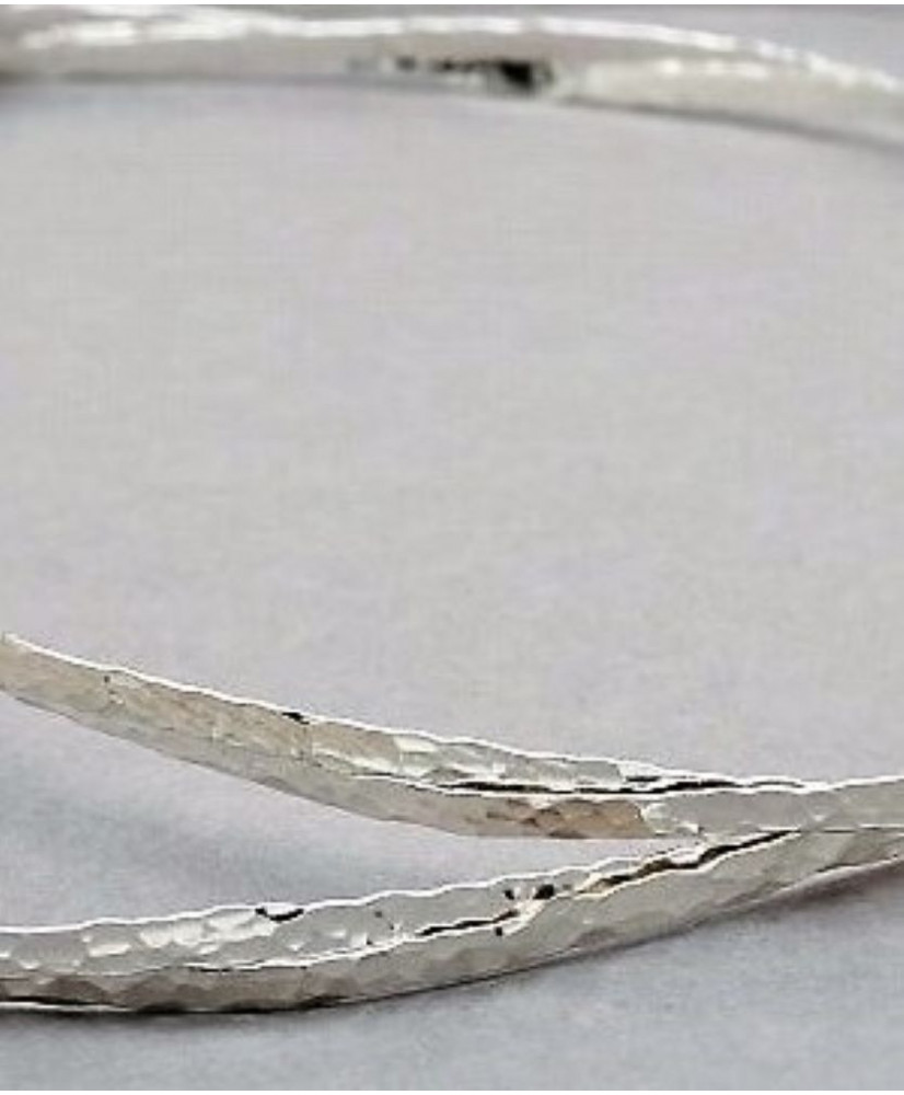 Στέφανα Χειροποίητα Επαργυρωμένα Vintage Με Διπλές Σαγρέ Βέργες Σε Ασημί Χρώμα