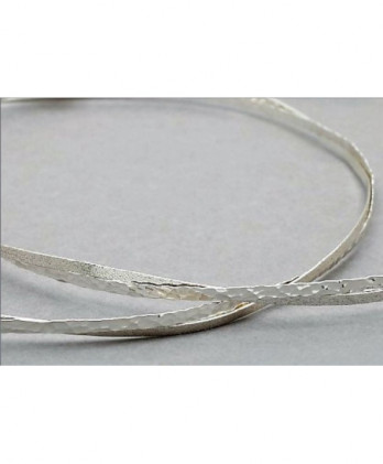 Στέφανα Χειροποίητα Επαργυρωμένα Vintage Με Διπλές Βέργες Πλατιές Σε Ασημί Χρώμα