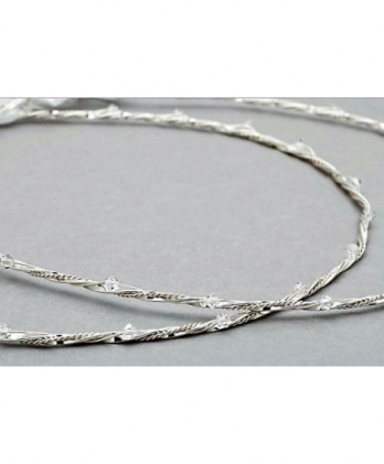 Στέφανα Χειροποίητα Επαργυρωμένα Vintage Με Τριπλές Βέργες Και Στρας