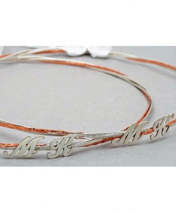 Στέφανα Χειροποίητα Επαργυρωμένα Vintage Τριπλές Βέργες Σε Ασημί – Ροζ Gold Χρώμα Και Με Ασημένια Αρχικά