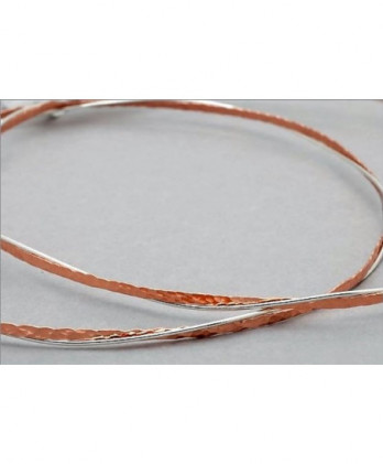 Στέφανα Χειροποίητα Επαργυρωμένα Vintage Με Διπλές Βέργες Μία Σε Ροζ Gold Και Μία Λεπτή Ασημένια Βέργα