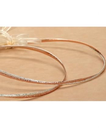 Στέφανα Χειροποίητα Επαργυρωμένα Vintage Με Διπλές Βέργες Σαγρέ Σε Ασημί Και Ροζ Gold Χρώμα