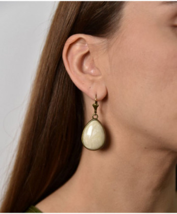 Σκουλαρίκια Vintage λευκό...