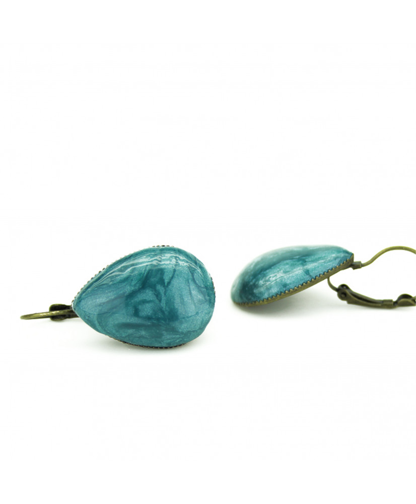 Σκουλαρίκια Vintage τυρκουάζ δάκρυ