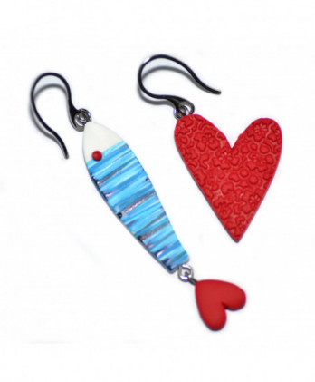 Σκουλαρίκια κρεμαστά ψαράκι...