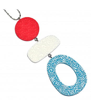 Κολιέ μακρύ με τρία στοιχεία