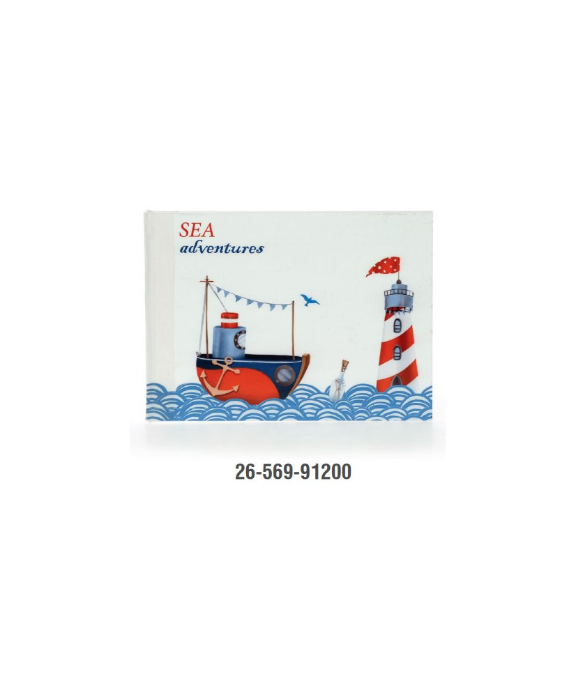Βιβλίο Eυχών Bάπτισης Για Αγόρι Με Θέμα Ναυτικό Καράβι Και Φάρο