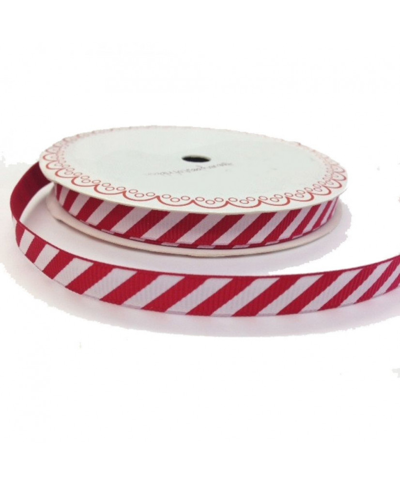 Κορδέλα Με Σχέδιο Candy Cane 25μ