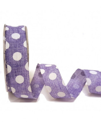 Κορδέλα Απο Λινάτσα Σε Λιλά...