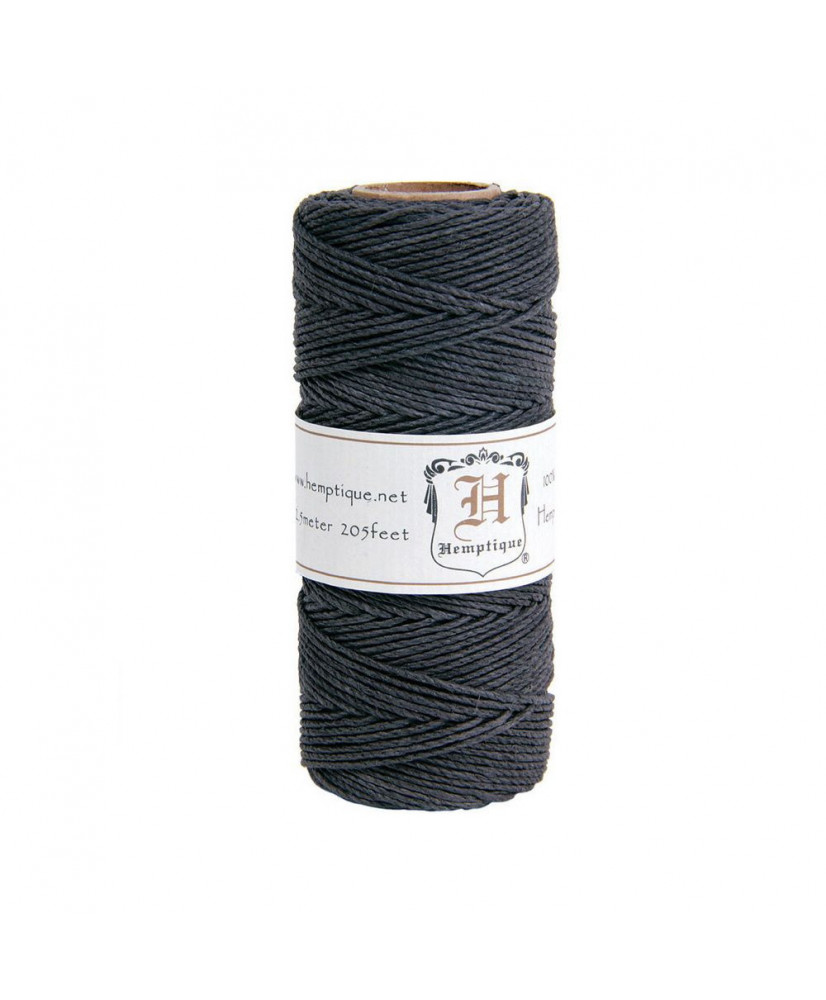 Κορδόνι Κάνναβης Με Σκούρα Γκρι Κλωστή