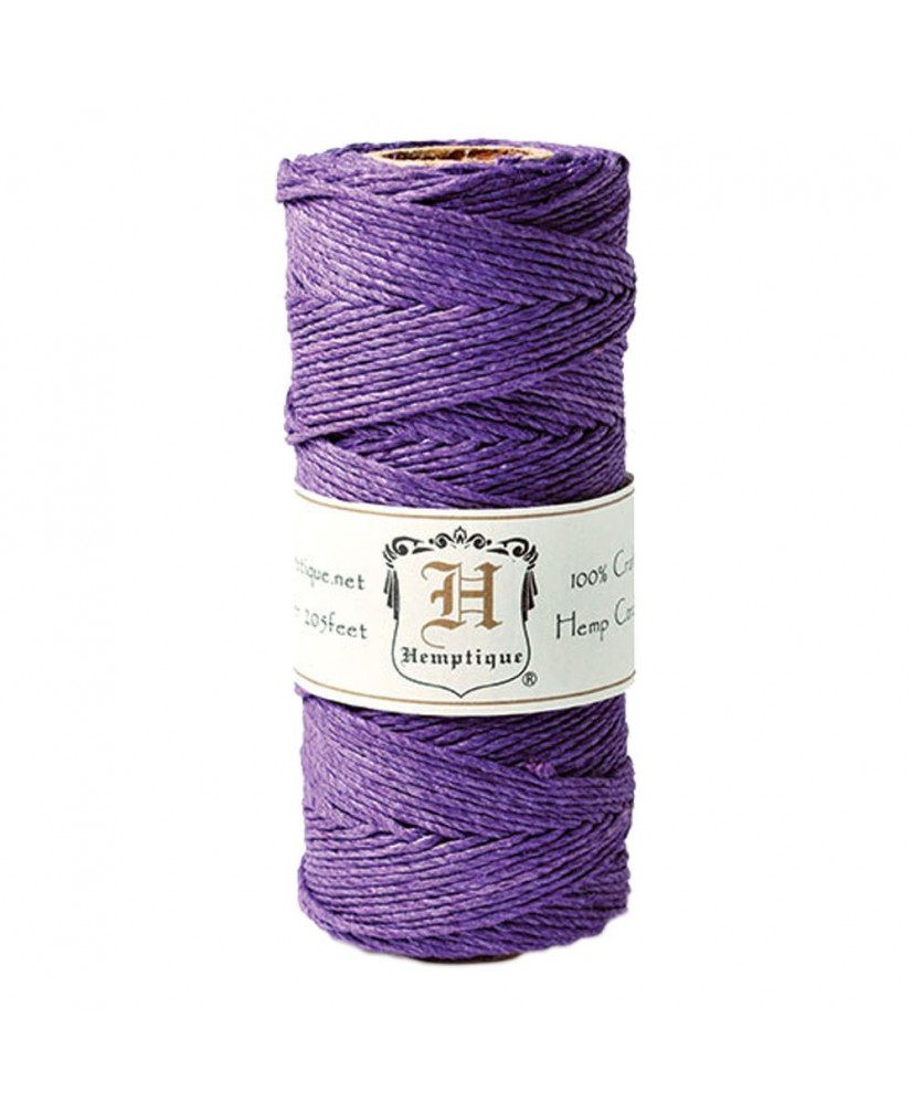 Κορδόνι Κάνναβης Με Σκούρα Μωβ Κλωστή