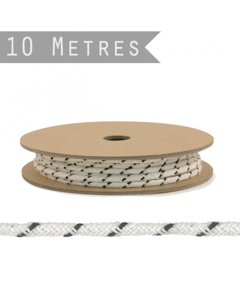 Βαμβακερό Κρδόνι Σε Κρεμ Χρώμα 10μ