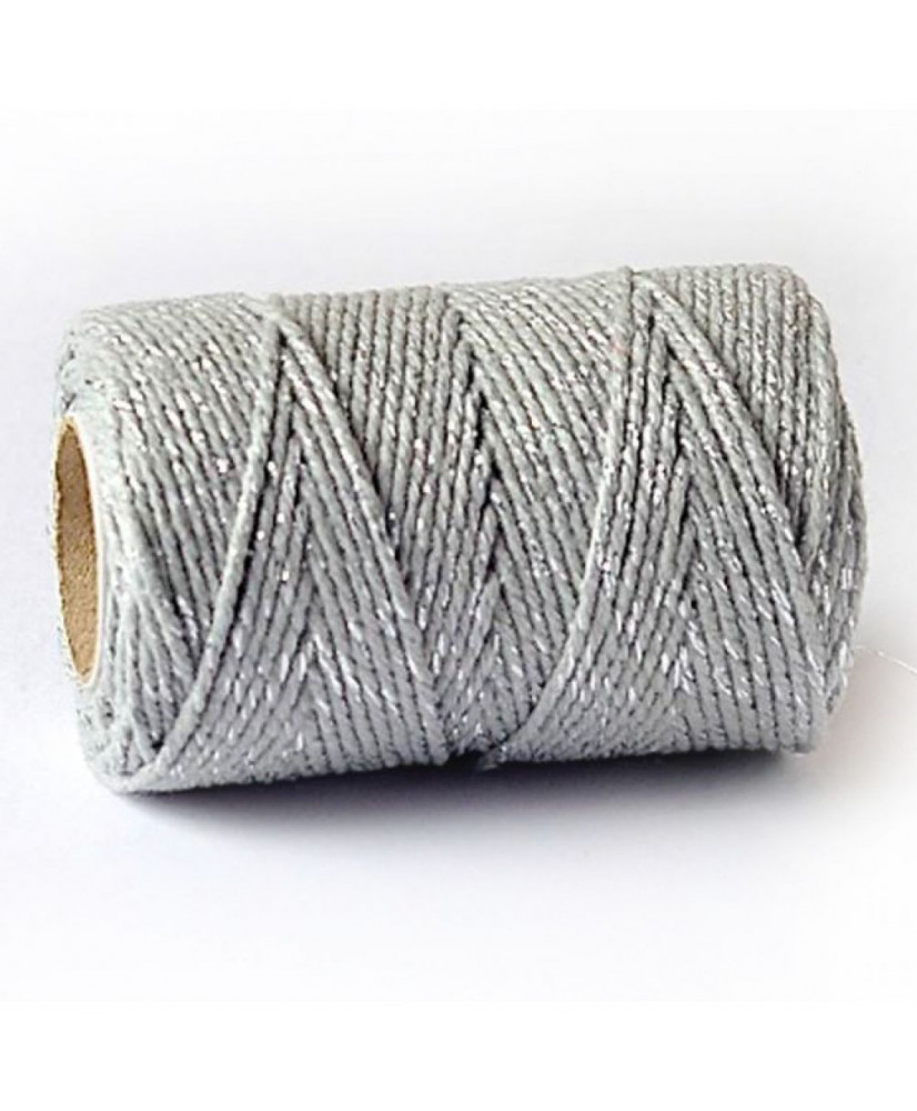 Κορδόνι Bakers Σε Ασημί Sparkle Χρώμα 100μ