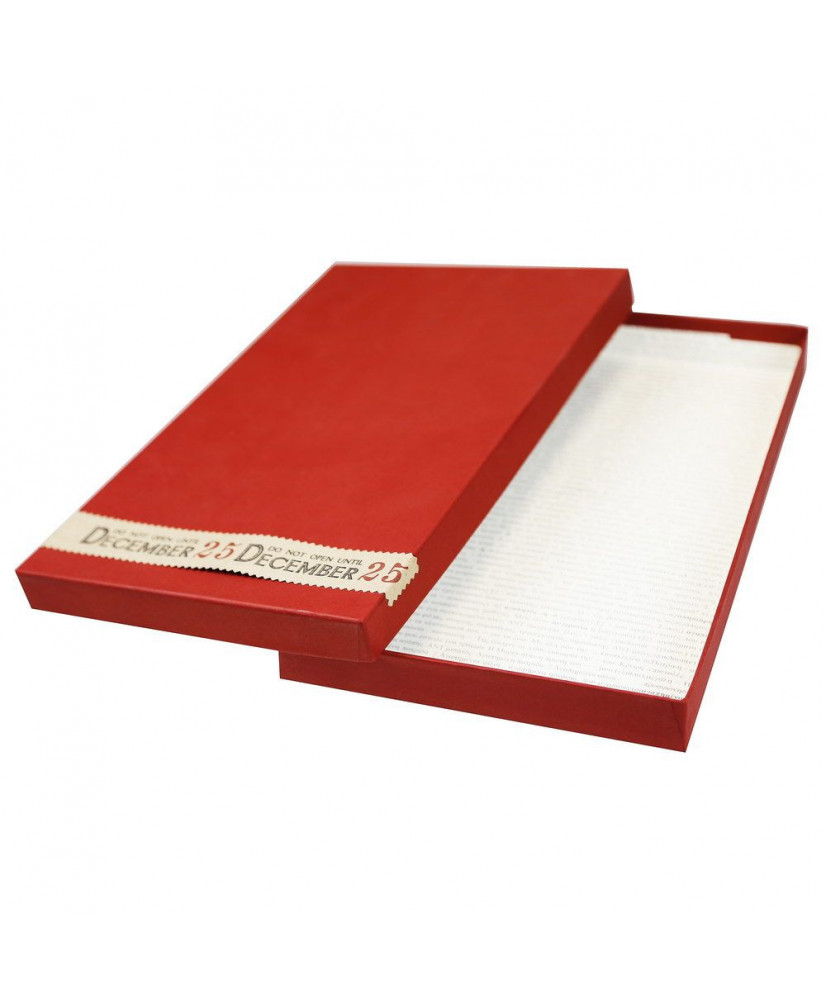 Κουτί Δώρου Σε Μπορντό χρώμα Και Με Μήνυμα Do Not Open 30x18,5εκ