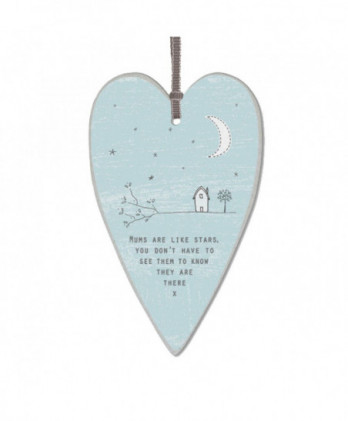 Ετικέτα καρδιά Σε Γαλάζιο Χρώμα Με Μήνυμα Mums are stars…
