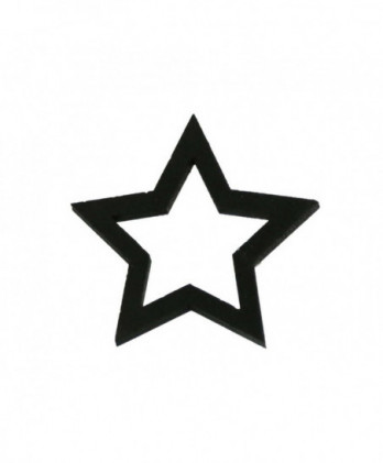 Περίγραμμα Αστεριού Από ξύλο Σε Μαύρο Χρώμα