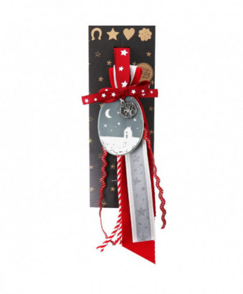 Γούρι Με Πορσελάνη Οβάλ Bless