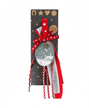 Γούρι Με Πορσελάνη Οβάλ Memories