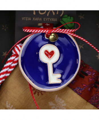 Γούρι Με Κεραμικό Στολίδι Μικρό Κλειδί