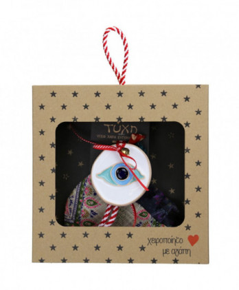 Γούρι Με Κεραμικό Στολίδι Μάτι