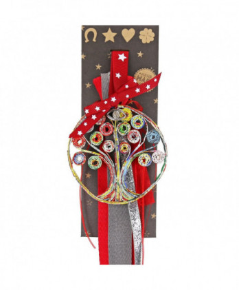 Γούρι Με  Δέντρο Από Ανακυκλωμένα Περιοδικά