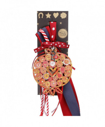 Γούρι Με Ρόδι Από Ανακυκλωμένα Περιοδικά