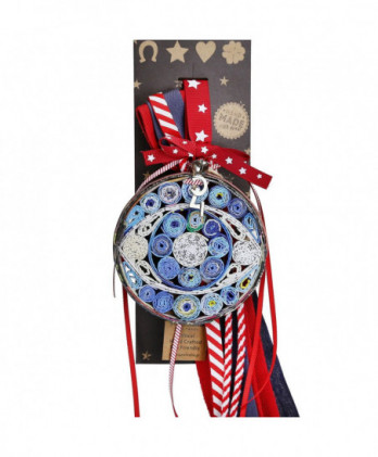 Γούρι Με Μάτι Από Ανακυκλωμένα Περιοδικά