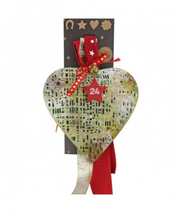 Γούρι Με Καρδία Πράσινη Από Πλέγμα