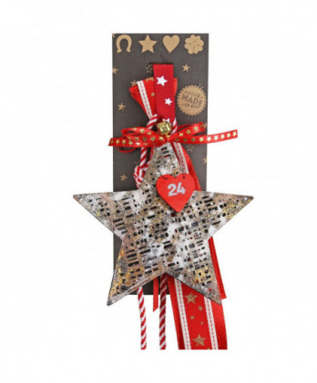 Γούρι Με Αστέρι Μαύρο Από Πλέγμα