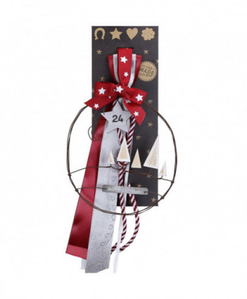 Γούρι Με Στεφάνι Μεγάλο Συρμάτινο Και Δέντρα