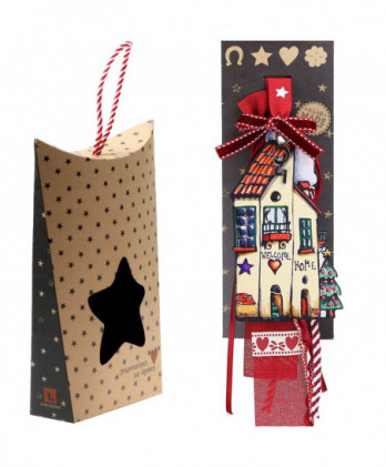 Γούρι Με Ξύλινο Ψηλό Σπίτι...