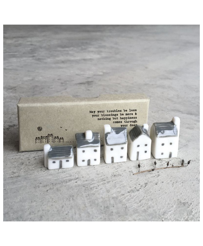 Πορσελάνινα σπίτια σε κουτί 3,5x1,9x8,8 εκ.