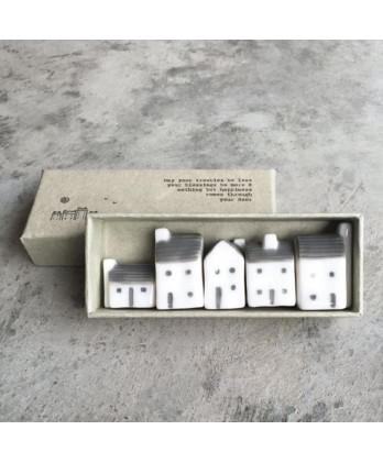 Πορσελάνινα σπίτια σε κουτί 3,5x1,9x8,8 εκ.