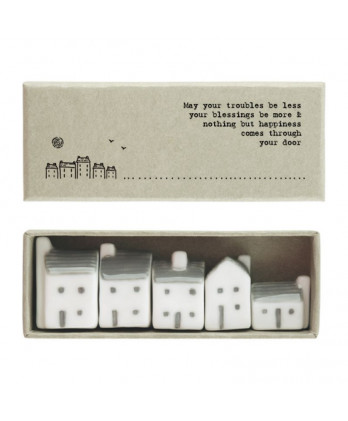 Πορσελάνινα σπίτια σε κουτί 3,5x1,9x8,8 εκ.