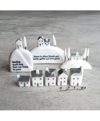 Σπίτι με δέντρα 4,5x2,5x6,5 εκ. πορσελάνη – Δάσος