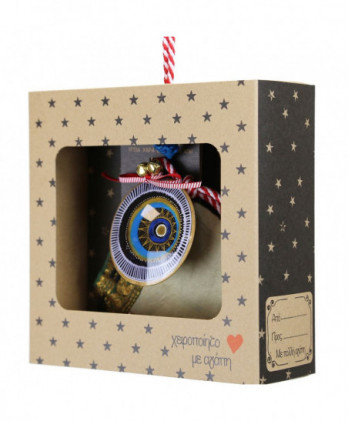 Γούρι Με Μεταλλικό Μάτι Έκκεντρο 18x17,5εκ