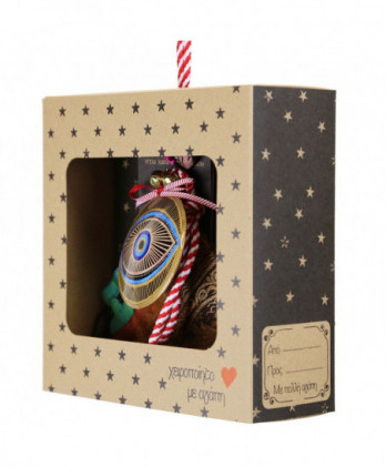 Γούρι Με Μεταλλικό Μάτι Και Μπλε Ακτίνες 18x17,5εκ