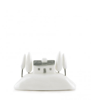 Σπίτι με δέντρα 4,5x2,5x6,5 εκ. πορσελάνη – Δάσος