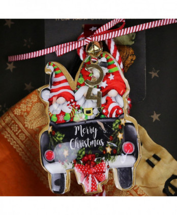 Γούρι Με Μεταλλικό Στολίδι Αυτοκίνητο 18x17,5εκ