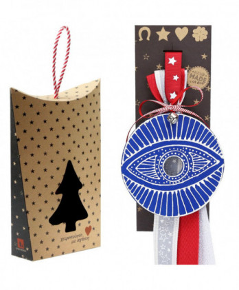 Γούρι Με Στολίδι Από Ξύλο...