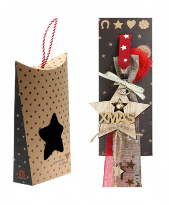 Γούρι Με Ξύλινο Στολίδι Σε...