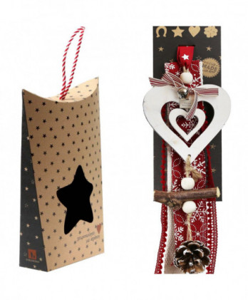 Γούρι Με Ξύλινη Καρδιά Και...