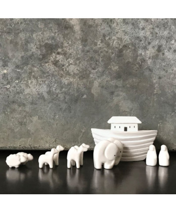 Κιβωτός Νώε πορσελάνινη 13εκ.