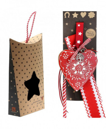 Γούρι Με Κόκκινη Καρδιά Και...