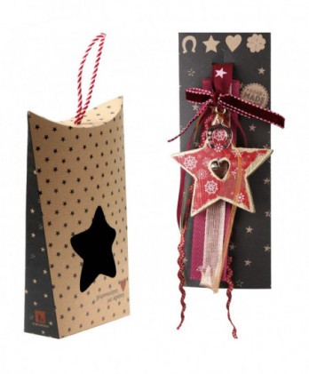 Γούρι Με Ξύλινο Κόκκινο...