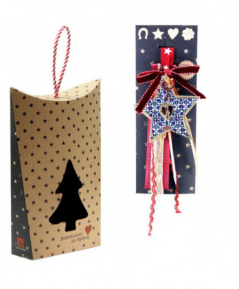 Γούρι Με Ξύλινο Μπλε Αστέρι...