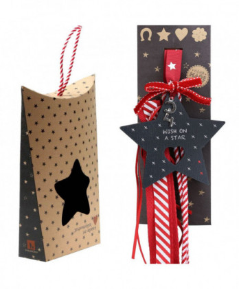 Γούρι Με Ξύλινο Αστέρι Απο...