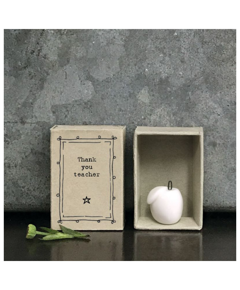 Σπιρτόκουτο 4,5εκ. - Μήλο πορσελάνη